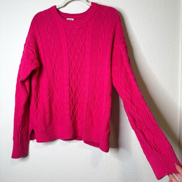 J Crew Pink Cable Knit Sweater - Picture 8 of 10